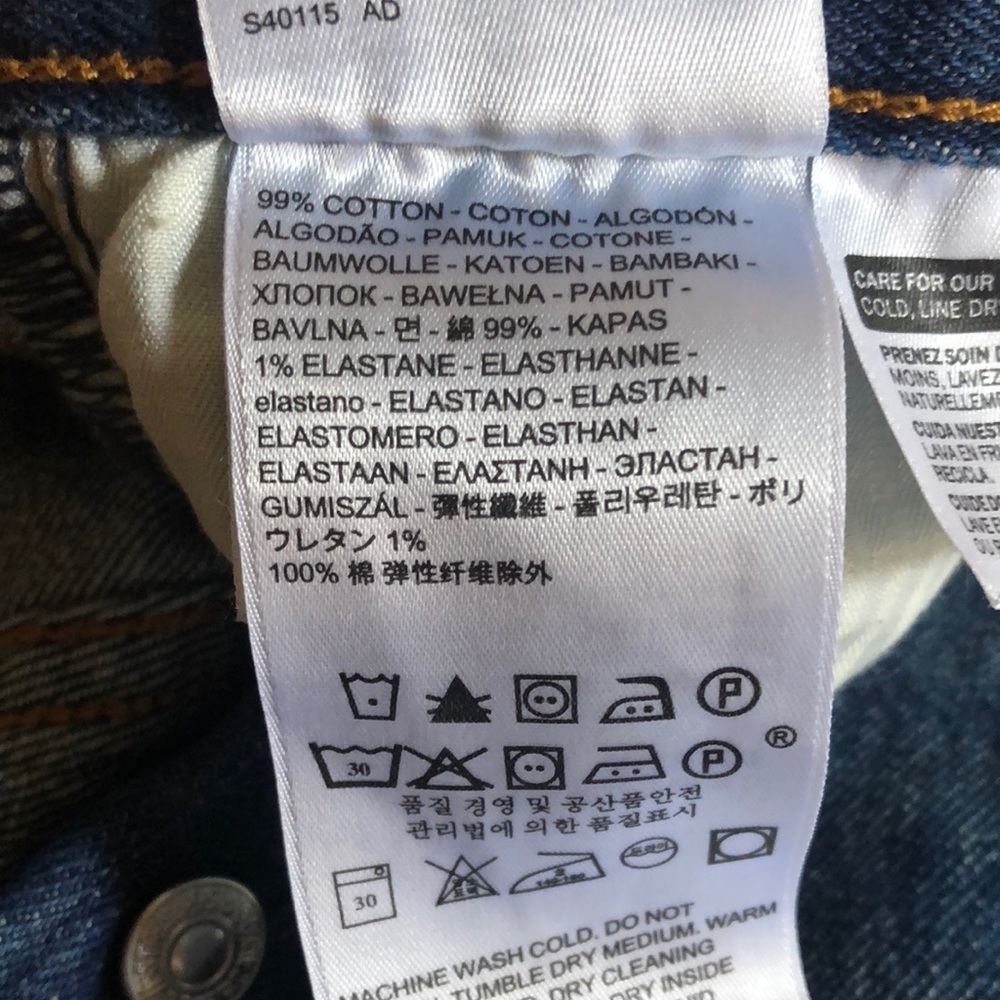 Levi’s RARE 501 Jeans by White Oak Cone Denim Size 24 Frayed Hem Limited Edition - Picture 14 of 16